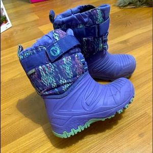 Merrell size 9 girls boots EUC